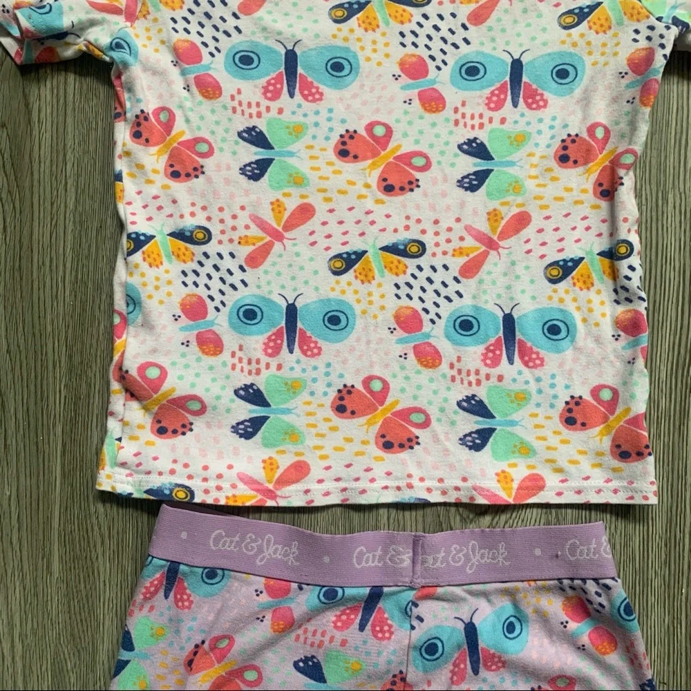 Cat & Jack Pajamas, Girls Butterfly Pajamas, Cat & Jack Butterfly Pajama Set